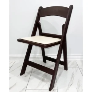 Brown resin chairs